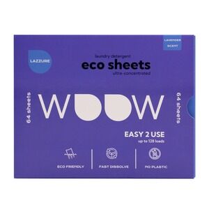 Eco Sheets Lavender Scent‎ Laundry Detergent Sheets 64 Count Lazzure